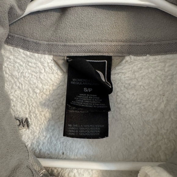 The North Face jacket size small white fleece - Picture 2 of 6